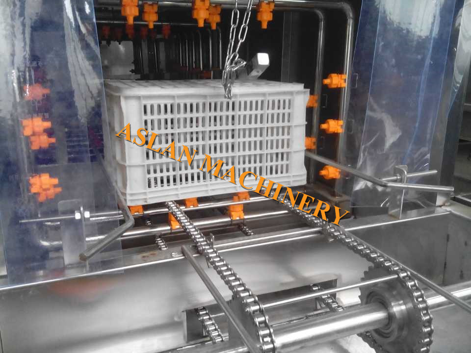crate/pallet/cages cleaning washing machine